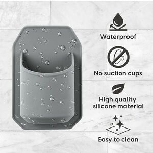 Sudski Portable Shower Drink Holder Beer Can Silicone Grips Shiny Surface